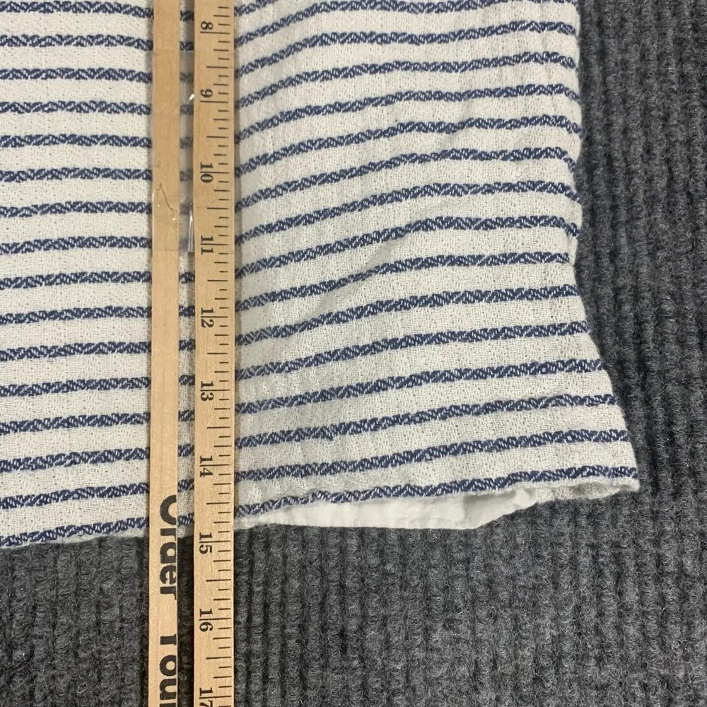 Gap Skirt Womens 10 White Striped‎ Cotton Lined Zip Up Short Beach Comfort Cute